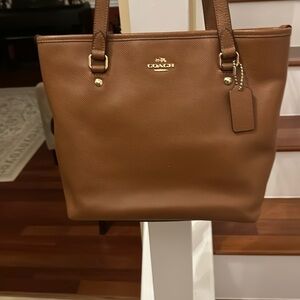Coach camel colored shoulder bag